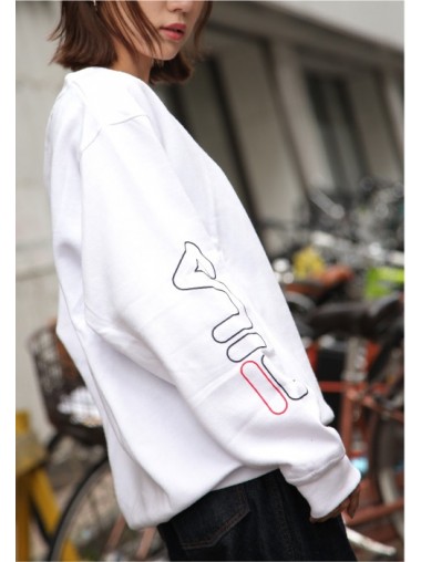 FILA Sleeve Print Trainer - White